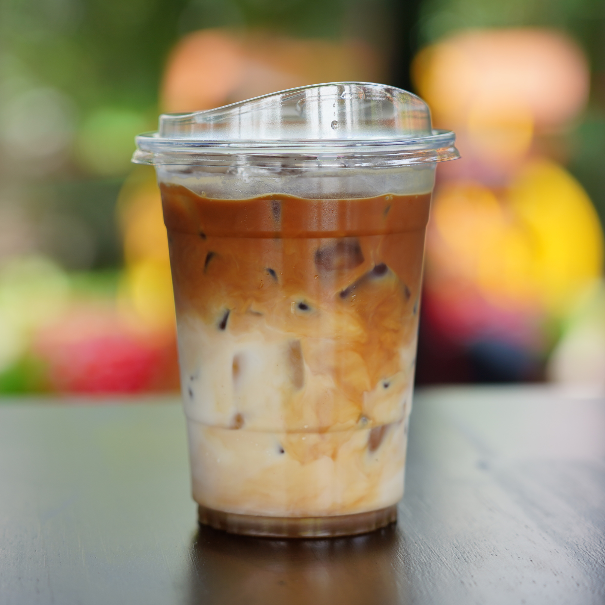 iced latte in a to go cup