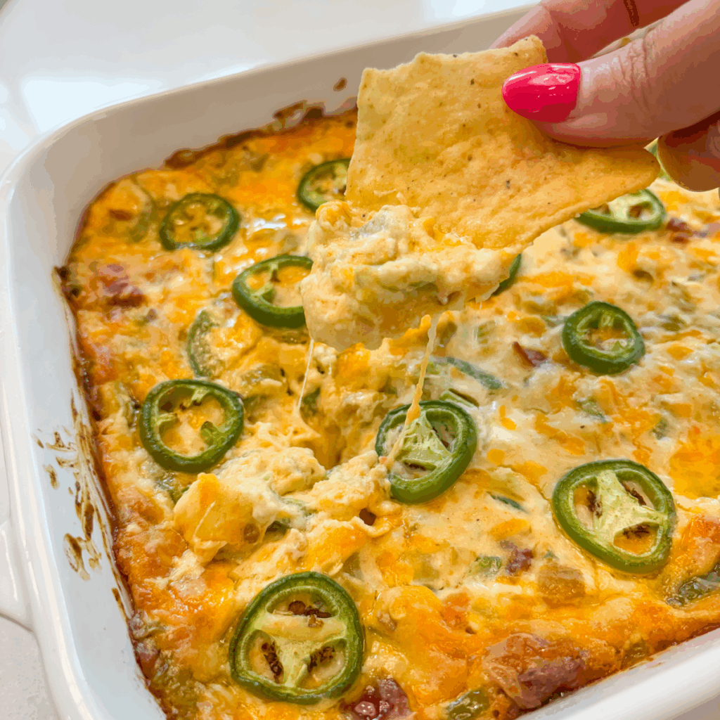 Creamy Jalapeño Popper Cheese Dip - Life with Kylee