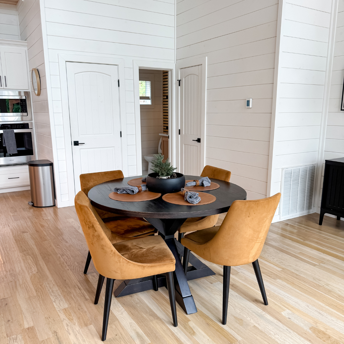 Dining area in the Rustic Haven cabin
