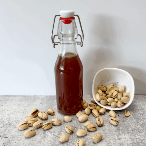 Homemade pistachio syrup cover photo