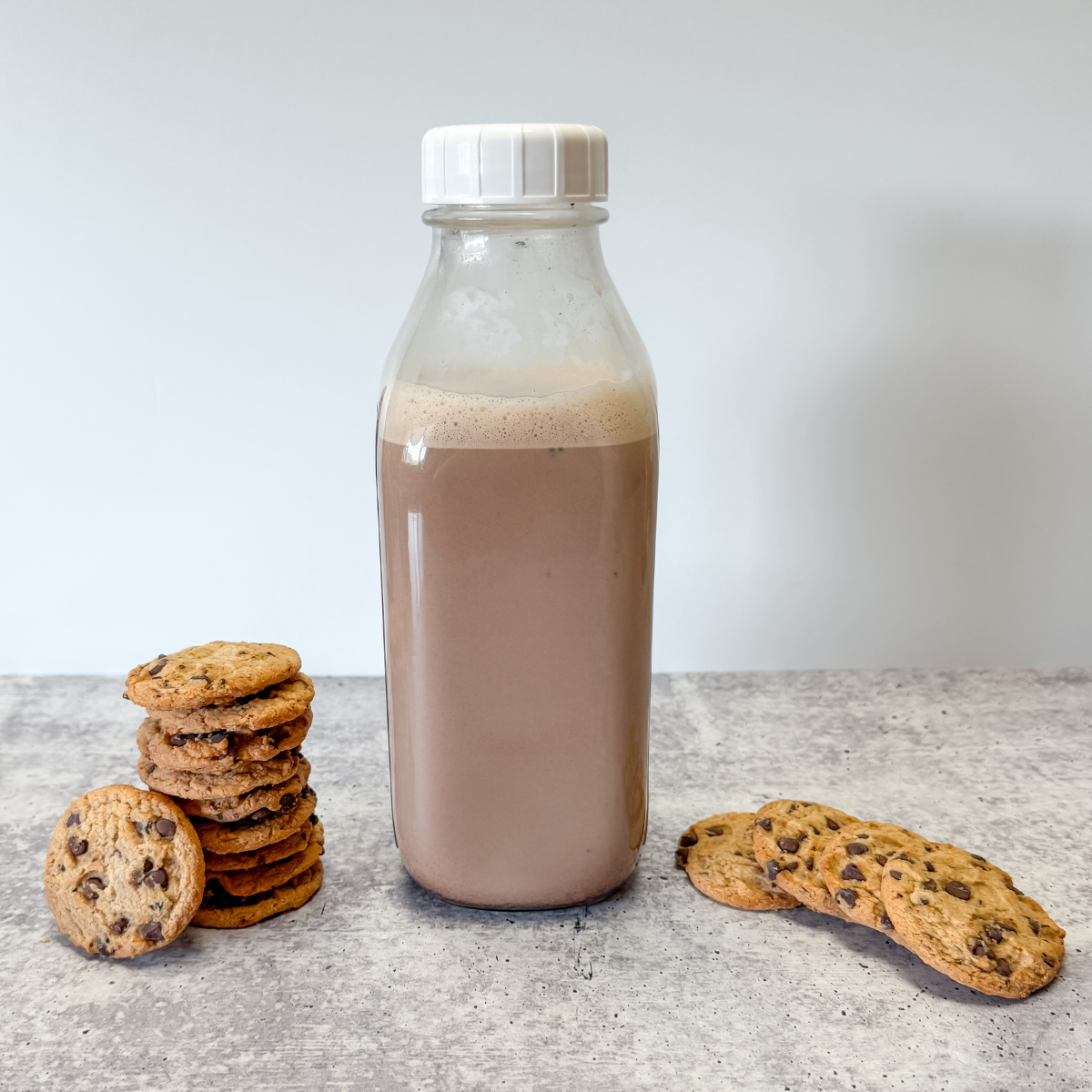 chocolate chip cookie dough coffee creamer in jar
