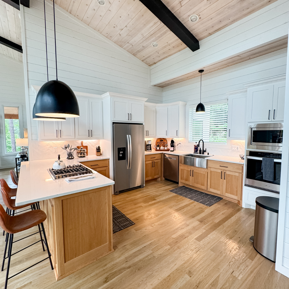 kitchen in the Rustic Haven cabin