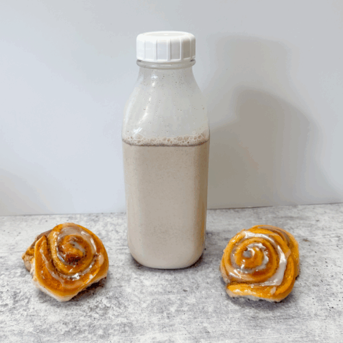 Homemade cinnamon roll coffee creamer cover photo