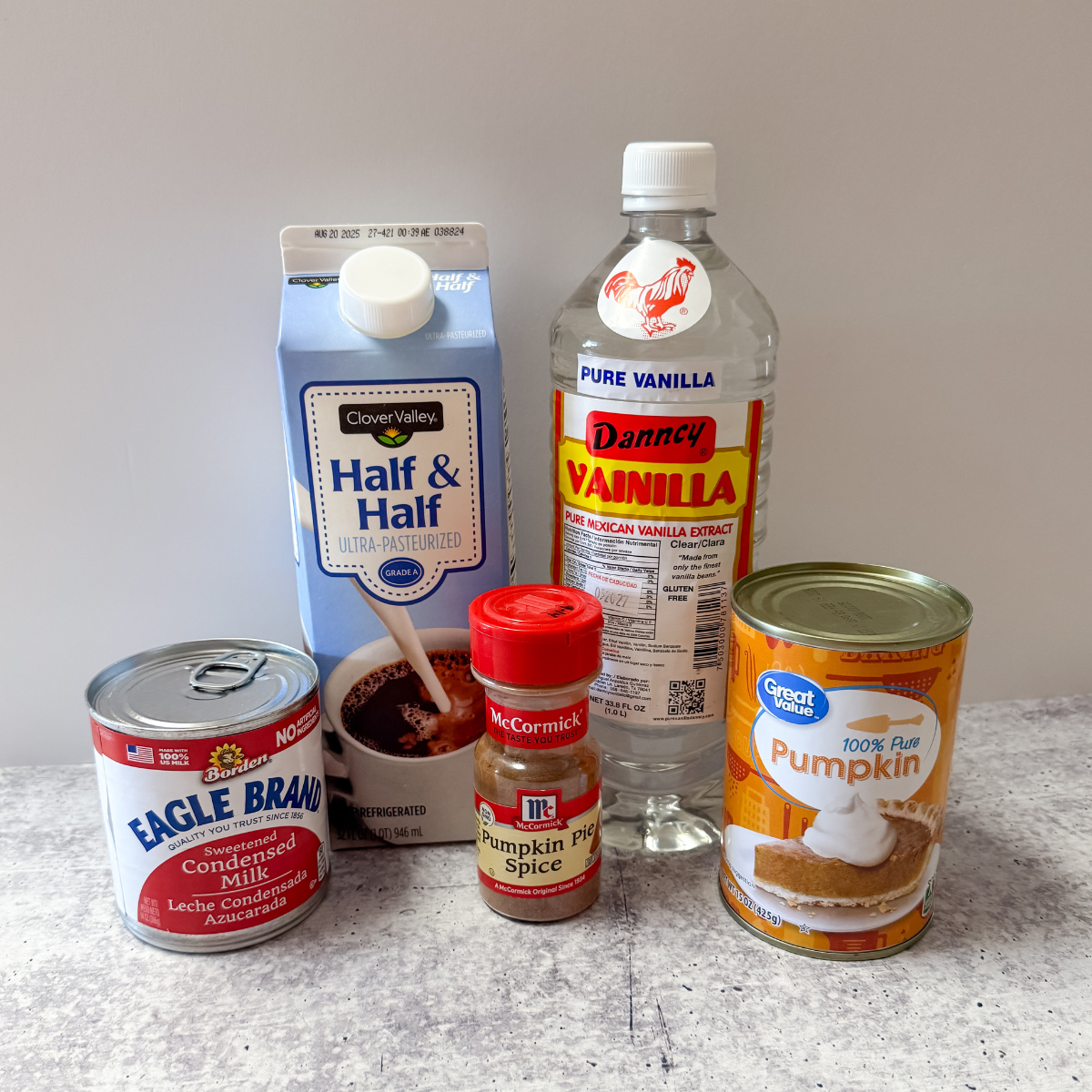 pumpkin pie spice coffee creamer ingredients