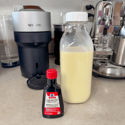 birthday cake coffee creamer cover photo