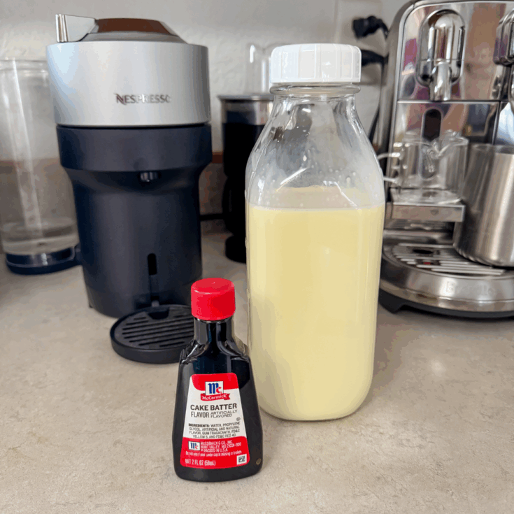 cake batter birthday cake coffee creamer