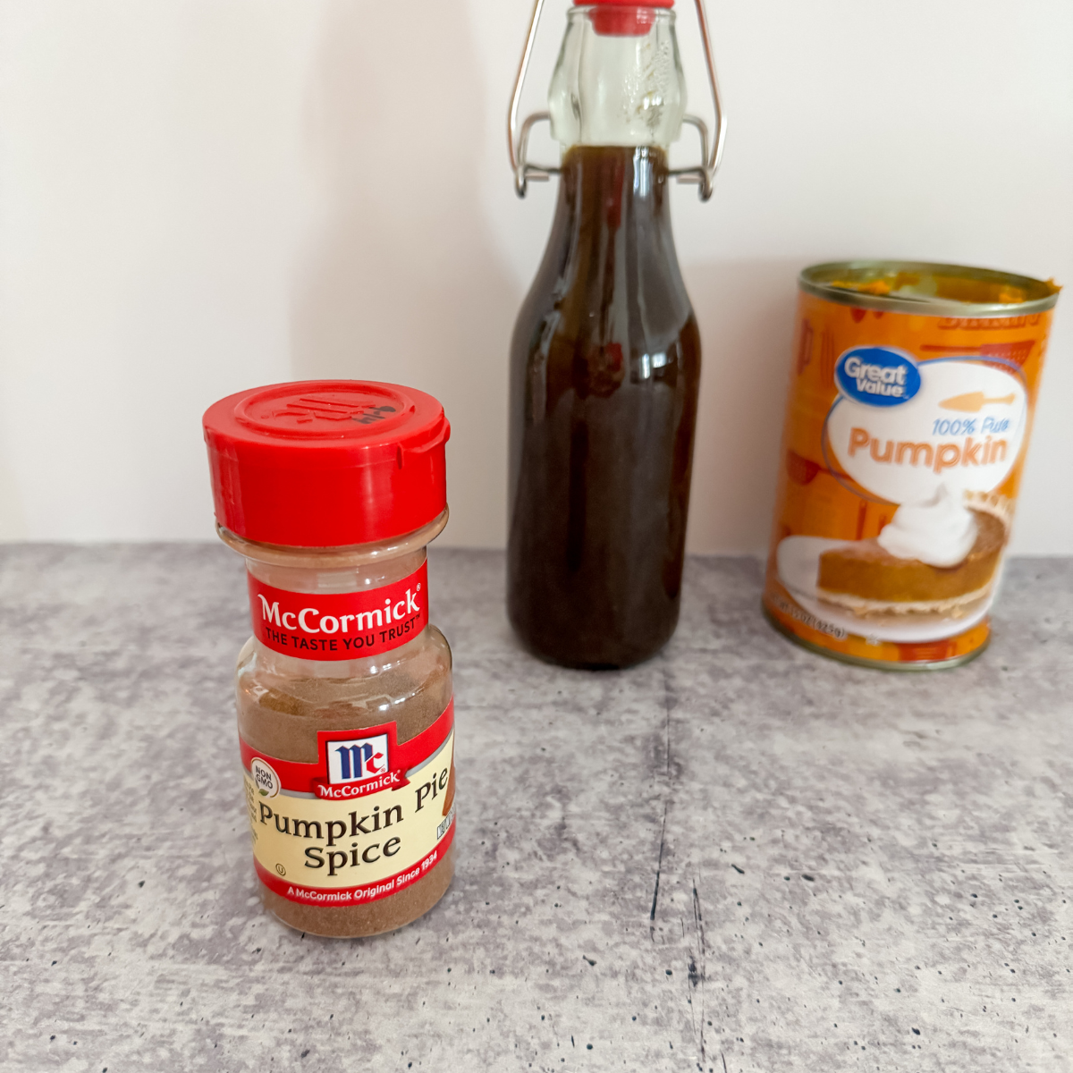 close up of a bottle of McCormick pumpkin pie spice