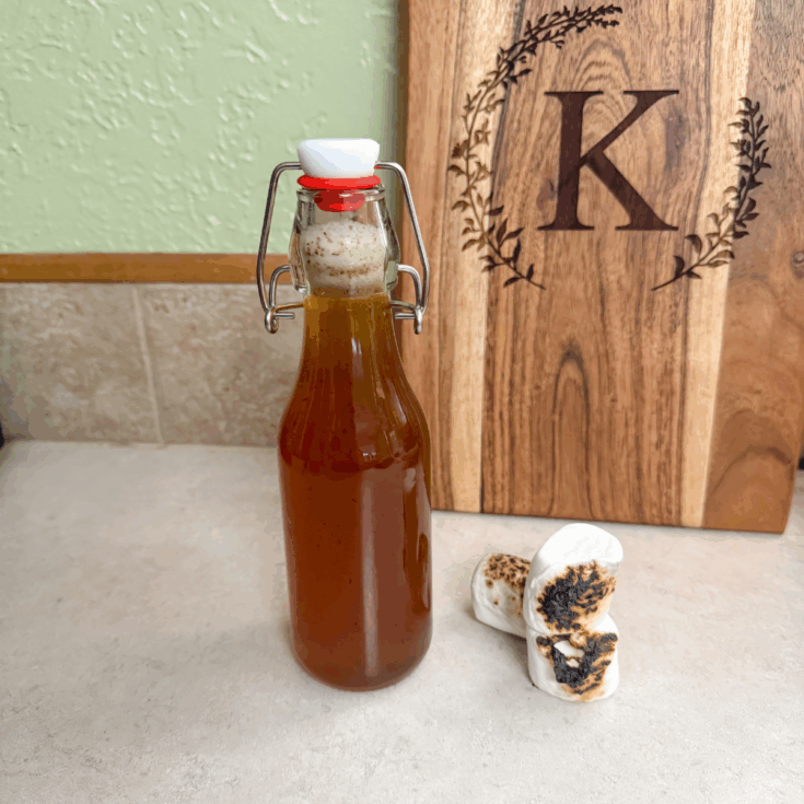 bottle of toasted marshmallow syrup