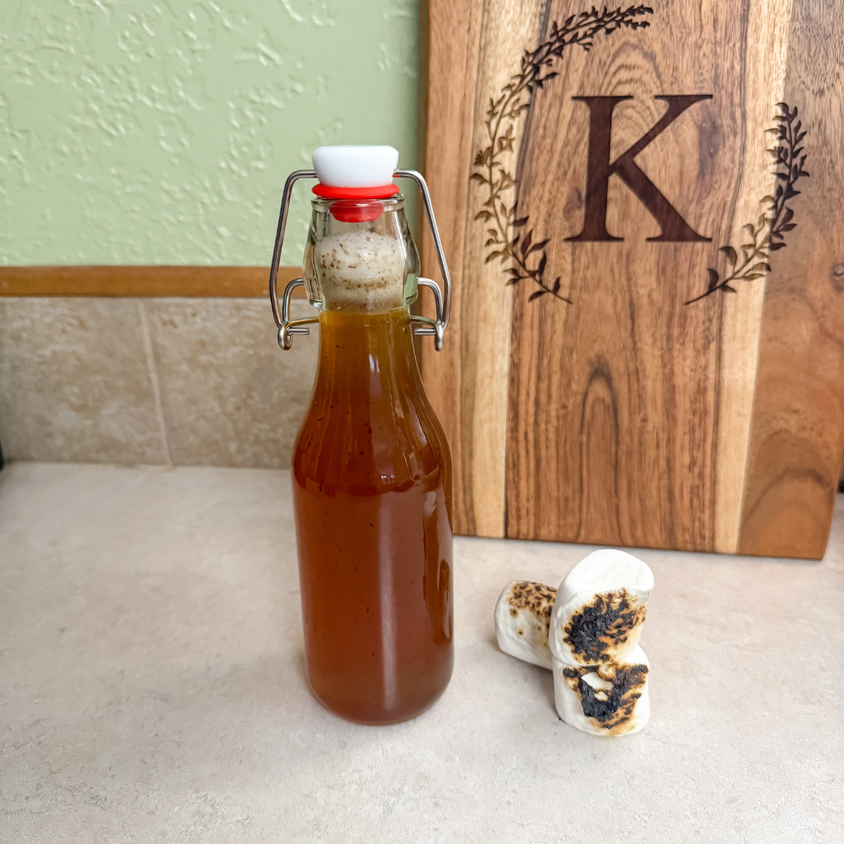bottle of toasted marshmallow syrup